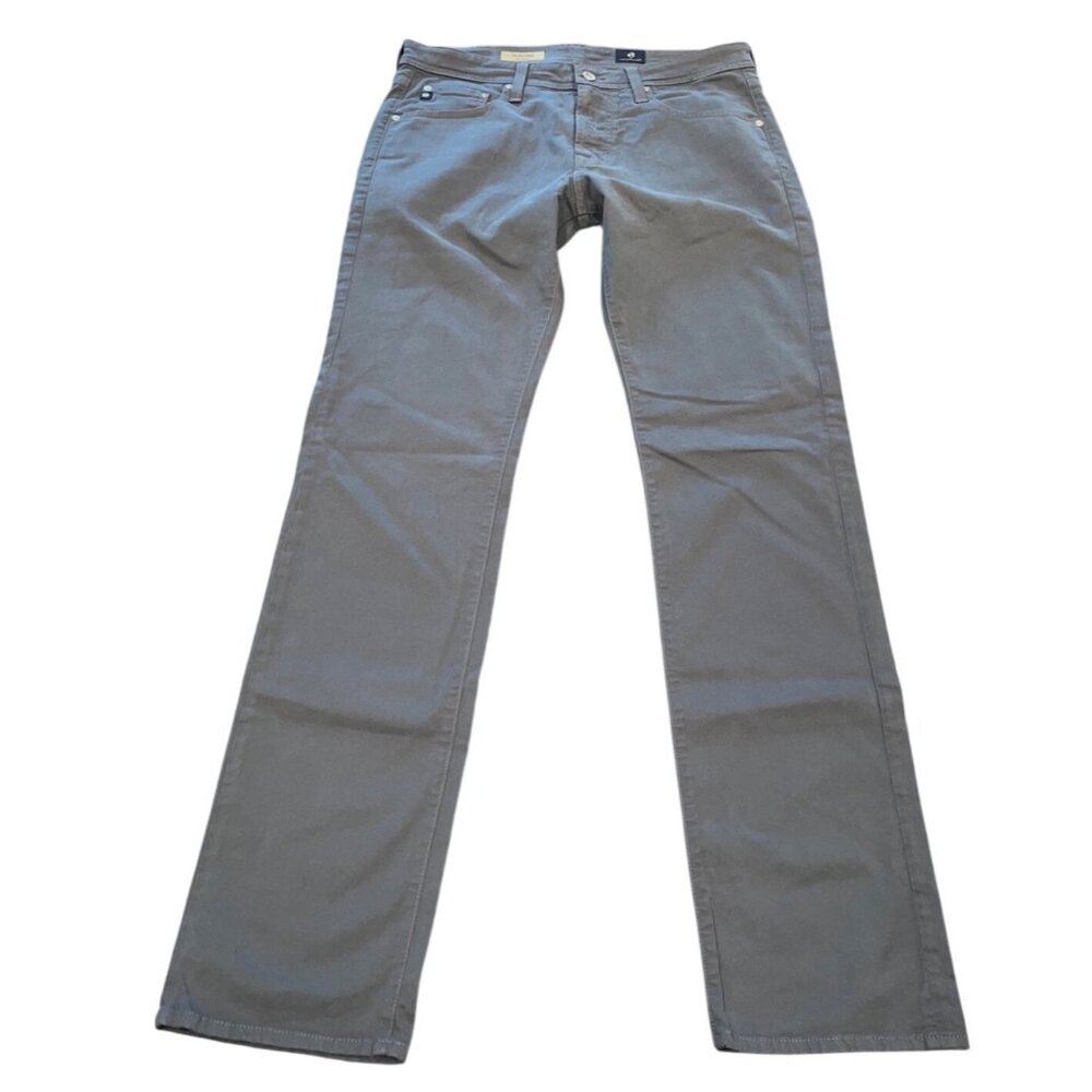 AG Adriano Goldschmied Matchbox Slim Straight Pant 32x34 Blue Office Workwear